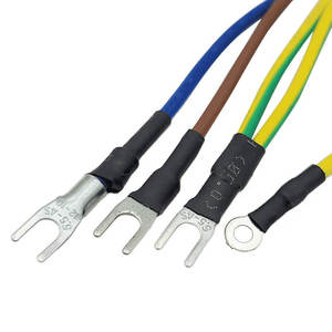 3 Cores C14 Ring Terminal Cable PVC Jacket 3pin Power Socket Cord Wiring <b>Harness</b> Ac Cable Power Extension Cable - Product Image 1