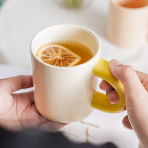 Tasses en céramique de Chaozhou, couleur unie, design minimaliste, cadeau de bureau, tasses à café, verres à eau, cadeaux d'affaires - Product Image 2