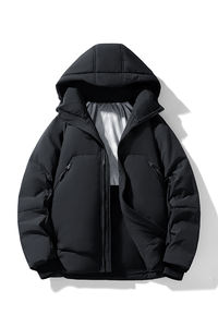 Logotipo personalizado Ropa de trabajo con capucha para hombres en otoño Chaqueta acolchada Ropa de trabajo de Montañismo al aire libre Chaqueta delgada - Product Image 3