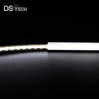 ETL CE ruban lumineux LED haute densité dc 12V 24V 480LED 8mm IP20 9 W/M 12 W/M blanc chaud blanc Dotless Flexible COB LED bande