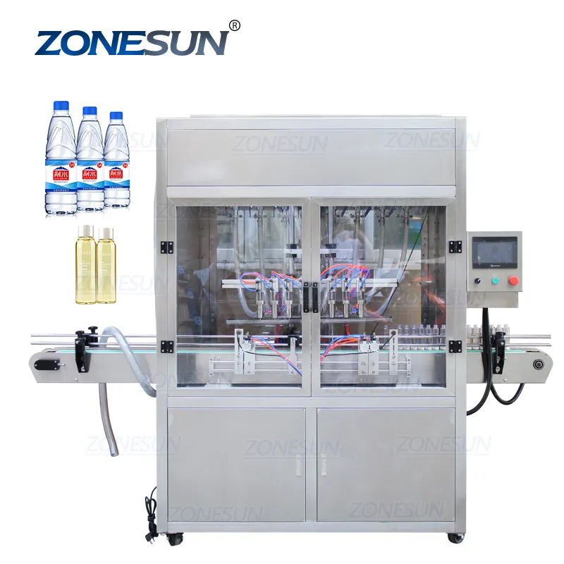 ZONESUN ZS-YT8T-8ZL 8-head Automatic Juice Perfume Eye Drop Liquid Bottle Gravity Filling Machine