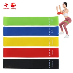 Custom Latex Rubber Resistance Hip Core Fitness Minibands Training Loop Mini Elastic Band For Sports