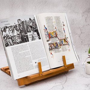 Bamboo Wood Book Rack Foldable Multi Purpose Reading <b>Stand</b> <b>Tablet</b> Holder Kitchen Menu Display <b>Stand</b> - Product Image 1