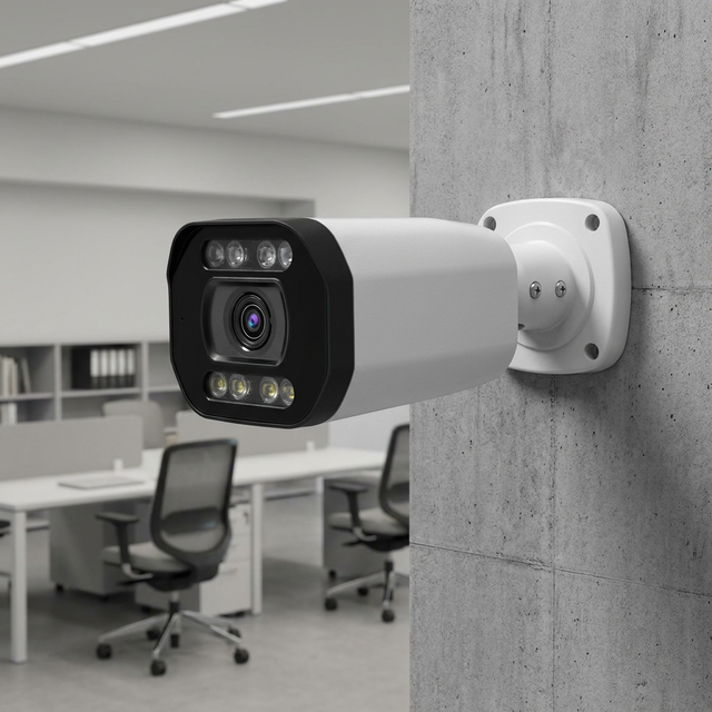 POE  Metal Casing 8MP 4K Zoom Camera, AI Human Presence Detection, Intelligent Dual-light Waterproof Network Camera