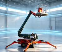 Plateforme élévatrice de chantier, moteur diesel, peinture murale, entretien des espaces verts, capacité de charge 120-230 kilogrammes, hauteur de travail 27 m
