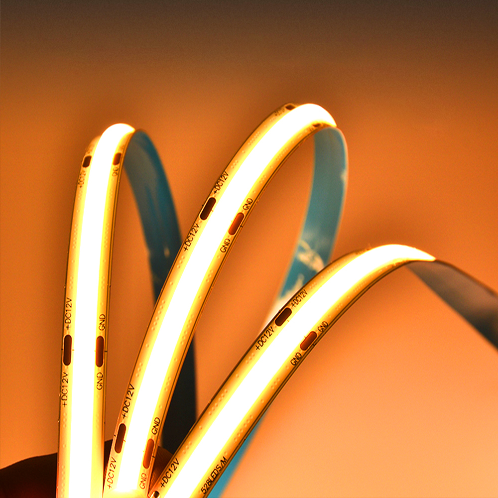 3years Warranty High Quality Flexible COB Led Strip CRI 90 IP20 24VDC 8W 4000K COB Led Strip Lights
