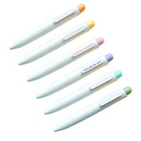 Mini stylo de poche mignon Portable Macaron Press Gel Pen avec noyau d'eau à séchage rapide Neutral Short Fat Small Macaron Press