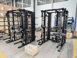 Máquina Multifuncional Comercial para Entrenamiento, Equipo de <span class=keywords><strong>Gimnasio</strong></span> Smith con 3 Pilas de Pesas - Product Image 5