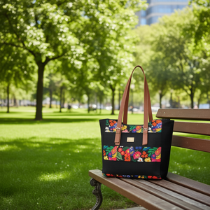 Bolso de Yute Negro con Logo Personalizado Fana Elio para Mujer Accesorio Elegante y Ecológico - Product Image 2