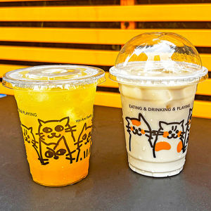 Gobelets personnalisés pour boissons froides, gobelets jetables pour café glacé, coupes pour boba, gobelets transparents en <span class=keywords><strong>plastique</strong></span> PET avec couvercles - Product Image 6