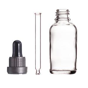 Premium Selection Customized Logo 20ml 30ml 50ml 100ml 200ml Essential Oil Cosmetics Clear Frosted Glass <strong>Bottle</strong> With <strong>Dropper</strong> - Product Image 1