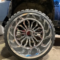 Jantes en alliage d'aluminium forgé DW 20 22 24 26 pouces 6x139.7 polies à déport profond pour Ram 1500 Silverado Sierra 1500 Pick-up personnalisé