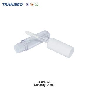 Mini flacon transparent en plastique de 3 ml pour brillant à lèvres avec bouchon à vis, tube cosmétique cylindrique pour fard à joues et huile à ongles - Product Image 3