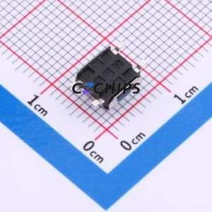 TS-1047A-A45B2-D2 Tactile Switch SMD,6.2x6.4mm Switch Single Pole Single Throw Round Button 1.8N Vertical Mount - Product Image 2