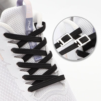 Lacets élastiques Baskets Sans Cravate Lacets Plat Ligne Droite Lacets Sans Cravate Enfants Adulte Sport Lacets Chaussures Accessoires