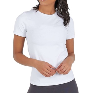 เสื้อยืดเอวลอยผู้หญิง,ผ้าลินินสีขาวขายส่งผ้าฝ้ายลายออนดีมานด์ - Product Image 1