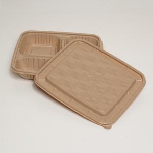 3 ngăn dùng một lần trấu phân hủy sinh học lò vi sóng thực phẩm <span class=keywords><strong>container</strong></span> với nắp thức ăn nhanh lấy đi Bento hộp - Product Image 5