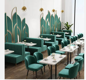 Tùy Chỉnh Thiết Kế Hiện Đại Quán Cà Phê Băng Ghế Dự Bị Chỗ Ngồi Nhà Hàng Thức Ăn Nhanh Bàn Ghế Bộ Cà Phê Cửa Hàng Đồ Nội Thất Nhà Hàng Gian Hàng - Product Image 4