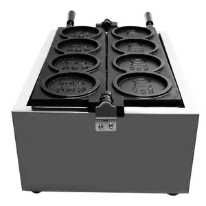 Ticari hayvan şekilli Waffle makinesi karikatür Panda hatıra parası ekmek makinesi aperatif ekipmanları waffle makinesi