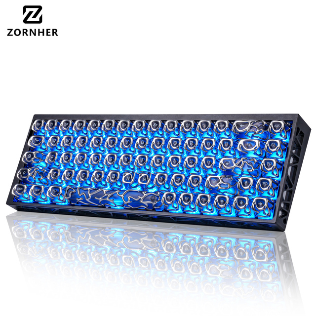 ZORNHER ZH68 Toxin Magnetic Gaming Keyboard Hall Effect Switches 8K Hz Polling 0.10ms Latency Adjustable IMD PBT Keycaps