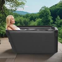 Baignoire à glace inclinée portable en PVC, baignoires de plongeon froid gonflables, facile à ranger pour la cryothérapie intérieure et extérieure