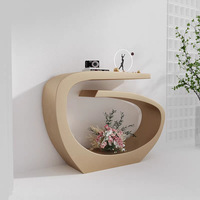 Table console moderne de luxe en métal, meuble d'appoint élégant pour l'entrée de la maison ou de l'hôtel, décoration élégante pour le salon