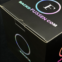 Boîte à chapeau en carton ondulé personnalisée avec impression graffiti haut de gamme FUSSEN, emballage personnalisé avec logo pour les petites entreprises, dropshipping