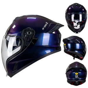 SD ABSフルフェイスヘルメット 軽量 スポーツ クール オートバイヘルメット 男女兼用 曇り止め ダブルバイザー 耐久性 オールシーズン対応 ユニバーサル - Product Image 5