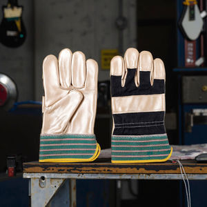 <span class=keywords><strong>Gants</strong></span> en cuir de vachette résistant à la chaleur, barbecue, soudage, sécurité, <span class=keywords><strong>anti</strong></span>-brûlure pour le soudage, le meulage, les travaux industriels - Product Image 5