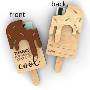 Porte-carte-<span class=keywords><strong>cadeau</strong></span> <span class=keywords><strong>de</strong></span> remerciement <span class=keywords><strong>pour</strong></span> enseignants en forme <span class=keywords><strong>de</strong></span> cornet <span class=keywords><strong>de</strong></span> glace - <span class=keywords><strong>Cadeau</strong></span> en bois à 5 couches <span class=keywords><strong>pour</strong></span> femmes, <span class=keywords><strong>fin</strong></span> <span class=keywords><strong>de</strong></span> l'année, maternelle, primaire, collège, lycée - Product Image 2