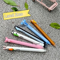 Nouveaux stylos effaçables créatifs à l'effigie d'animaux terrestres ; Élégants stylos à bille à mécanisme clic pour étudiants ; Articles de papeterie effaçables à la chaleur
