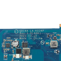 0G67KF untuk Dell Vostro 3400 3500 Inspiron 3501 Motherboard LA-K034P I3-1125G4