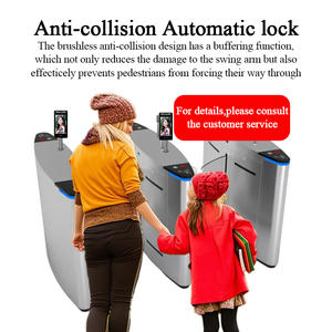 Système automatique de tourniquet de barrière d'aileron de sécurité avec la porte de tourniquet de <span class=keywords><strong>code</strong></span> de l'assistance <span class=keywords><strong>Hs</strong></span> de visage - Product Image 3