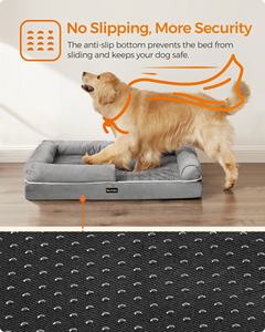 Feandrea Luxe Grote Traagschuim Huisdierenbedden Orthopedische Hondenbed Hondenbank Met Zijkanten En Afneembare Wasbare Hoes - Product Image 6