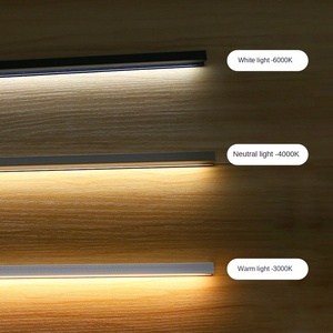 Tira de luces LED empotrada con perfil de aluminio personalizado de gran oferta, luces de armario montadas en superficie comercial, iluminación de alto rendimiento - Product Image 3