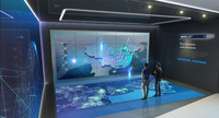 Système de projection interactive par cartographie holographique 3D pour une expérience immersive à 360°, tactile, pour salles de classe et musées scientifiques