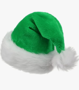 Vente en gros LOGO personnalisé Chapeaux de Noël en peluche avec casquette verte du père Noël pour adultes et enfants pour les fêtes et les vacances - Product Image 6