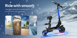 โรงงานผลิต KOOLUX สกู๊ตเตอร์ไฟฟ้าพับได้สองล้อ 48V ระบบกันสะเทือนคู่ กันน้ำ ควบคุมผ่านแอพ รับน้ำหนักได้ 120 กก. - Product Image 6