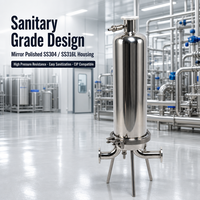 Nouveau système de filtration de boissons en acier inoxydable pour bière, alcool, vodka, vin, cognac, brandy, usage industriel, taille des particules 5 µm, haute performance