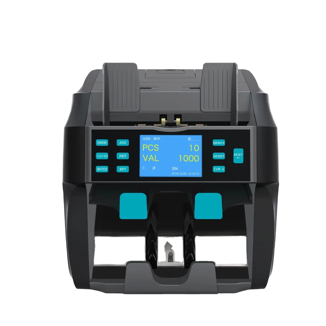 Machine de comptage et de tri de billets de banque multi-monnaies, compteur de valeur avec écran tft