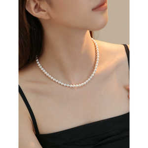 WENCHI Nouveau Collier de Perles 6mm Populaire pour Femme Modèle 2025 Tendance Superposition Empilable - Product Image 4