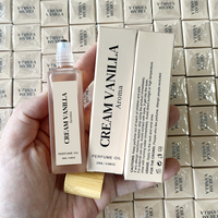 Parfum Roll-on Mat Personnalisé pour Femme 20ml – Crème Vanille Sucrée Naturelle Végétalienne Lait Noix de Coco Musc – Huile Parfumée Aromatique