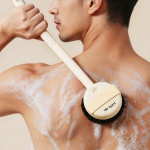 Detachable Scrub Brush Handle Plastic Round <b>Bath</b> Cleaning Brush <b>Set</b> Fashion <b>Shower</b> <b>Bath</b> Brush for Bathroom - Product Image 6