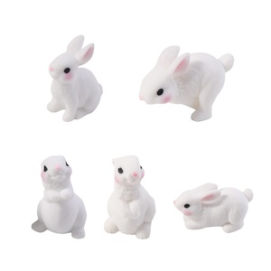 Dễ Thương Thỏ Mô Phỏng Thu Nhỏ Cảnh Quan Sáng Tạo 3D Nhựa Trang Trí Cho Tự Làm Trang Trí Nội Thất Handmade Phim Hoạt Hình Trang Trí Trang Trí - Product Image 1
