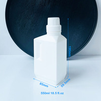 Bouteilles de détergent à lessive blanc 550ml 800ml 1L-Bouteilles en plastique HDPE pour lavage liquide nettoyant conteneur d'emballage personnalisé