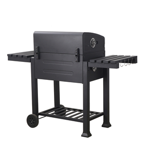 เตาบาร์บีคิวถ่านสำหรับใช้ในบ้าน แบบมีตะแกรงหนา สำหรับลานบ้าน ขนาดใหญ่ สำหรับใช้งานกลางแจ้ง สีดำ ทำจากเหล็กกล้าคาร์บอนอย่างดี ระดับมืออาชีพ - Product Image 3