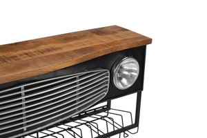 Colección Clásica de Bares: Barra de Pared Iron/WD Ambassador en Negro/Mango Ar, Acabado en Metal/Madera de Mango, Precio al por Mayor - Product Image 4