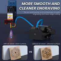 Mesin Pemotong dan Pengukir Laser SCULPFUN S30 20W CNC untuk Kayu MDF, Akrilik, Kulit, DIY, Usaha Kecil, dan Desktop