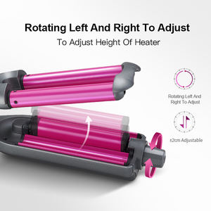 Resuxi M530 नई डिजाइन 3 बैरल कर्लिंग समायोज्य बाल लहरना गहरी लहरों के लिए पेशेवर बाल Curler लोहा बाल Styler - Product Image 2