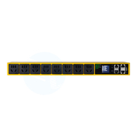 PDU Inteligente de 19 Pulgadas con 8 Salidas, Control Remoto SNMP, Unidad de Distribución de Energía con Pantalla LCD y Puerto Ethernet en Cadena